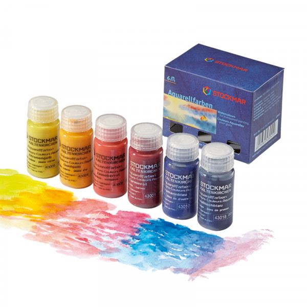 Stockmar Aquarellfarben Grundsortiment 6 Farben á 20ml